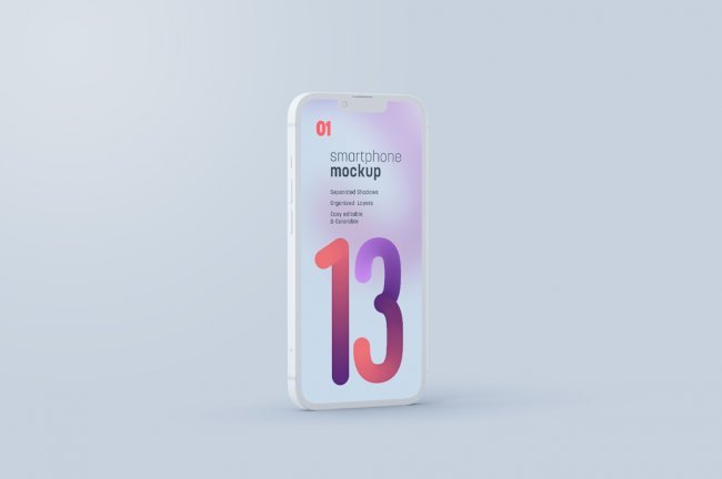 iphone-13-(clay-style)-mockup