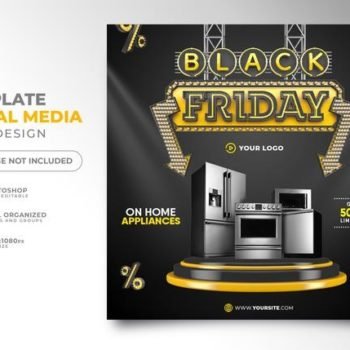 social-media-post-black-friday-3d-render-template-design-for-marketing-campaign-free-psd